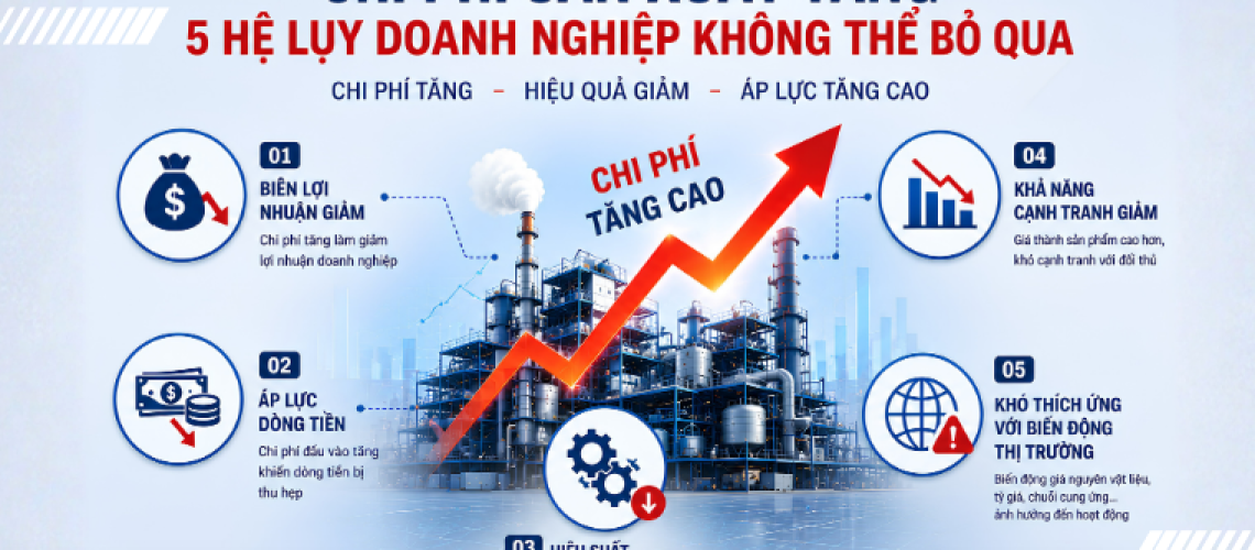 Chi phí sản xuất tăng: 5 tác động đến doanh nghiệp và cách tối ưu vận hành