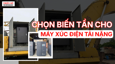 Cách chọn biến tần cho máy xúc điện tải nặng để tránh quá dòng và dừng máy
