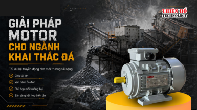 Giải pháp motor cho ngành khai thác đá: Tối ưu hệ truyền động tải nặng