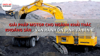 Giải pháp motor giảm tốc cho ngành khai thác khoáng sản