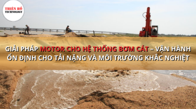 Motor cho hệ thống bơm cát | Giải pháp motor GIMO cho bơm hút cát công nghiệp