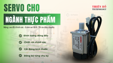 Servo cho ngành thực phẩm: Nâng cao độ chính xác và tối ưu dây chuyền