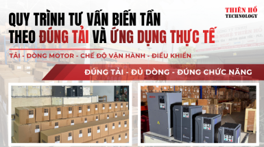 Quy trình tư vấn biến tần theo đúng tải và ứng dụng thực tế tại Thiên Hổ
