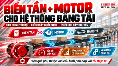 Bộ giải pháp biến tần và motor cho băng tải : Tối ưu hiệu quả vận hành