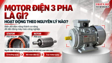Motor điện 3 pha là gì và hoạt động theo nguyên lý nào?