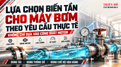 Lựa chọn biến tần cho máy bơmtheo yêu cầu thực tế