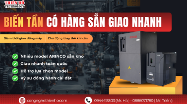 Biến tần có hàng sẵn giao nhanh - Giải pháp giúp doanh nghiệp giảm thời gian dừng máy