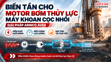 Biến tần cho motor bơm thủy lực máy khoan cọc nhồi – Giải pháp ARINCO AV68