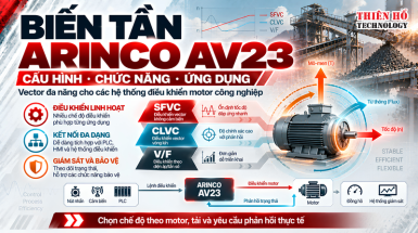 Biến tần ARINCO AV23: Cấu hình, chức năng và ứng dụng theo catalog