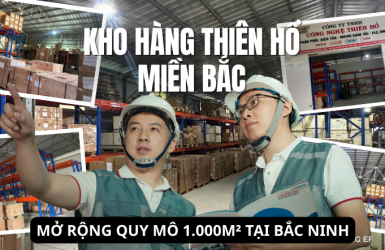 Kho hàng Thiên Hổ miền Bắc mở rộng quy mô 1.000m² tại Bắc Ninh