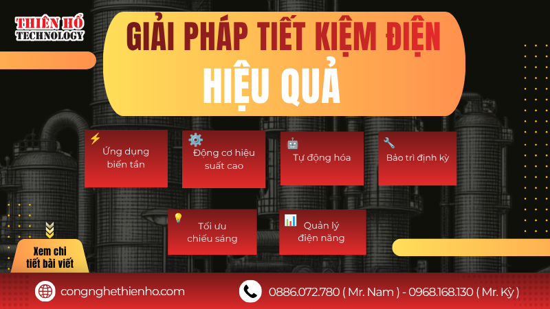 6 Giải pháp tiết kiệm điện cho doanh nghiệp sản xuất 