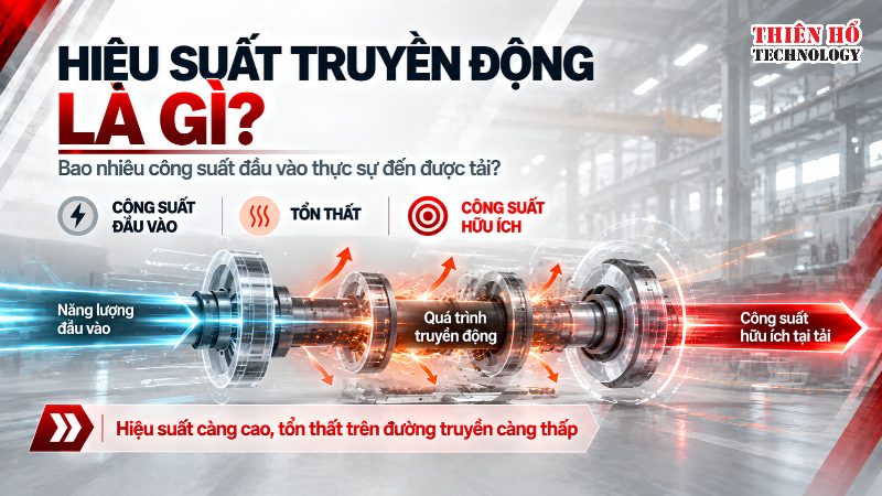 Hiệu suất truyền động là gì và hoạt động theo nguyên lý nào?