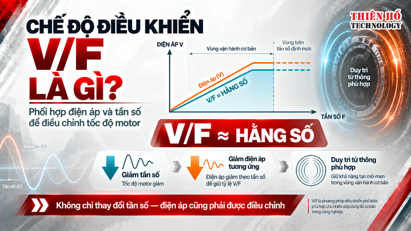 Chế độ điều khiển V/F là gì và hoạt động theo nguyên lý nào?