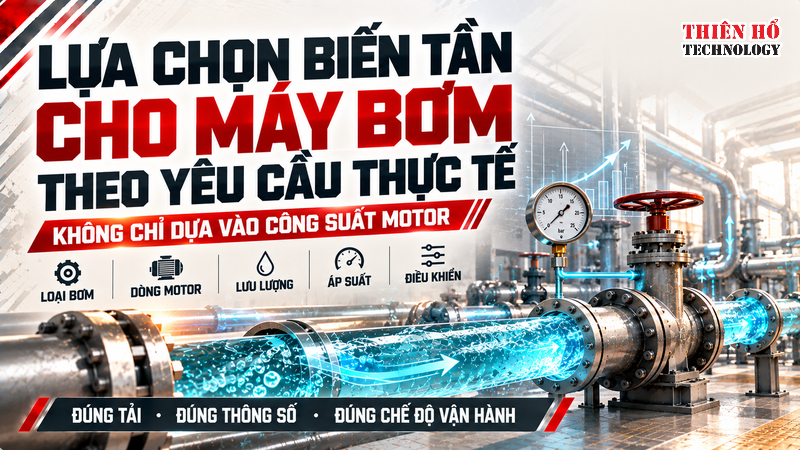 Lựa chọn biến tần cho máy bơm theo yêu cầu thực tế