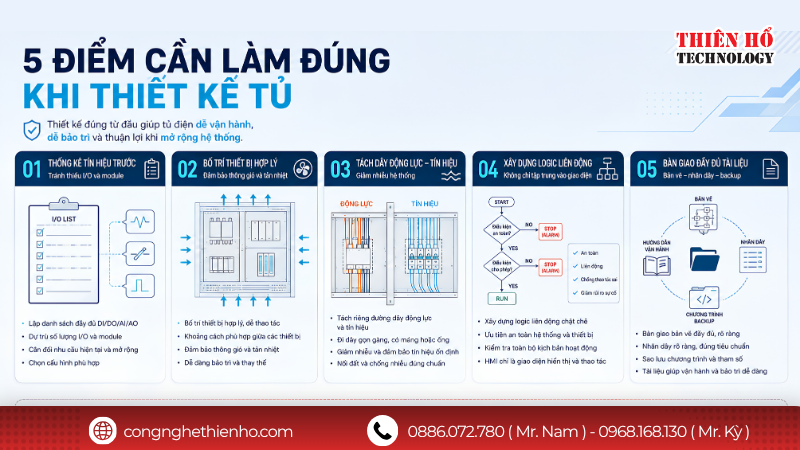 Những sai lầm cần tránh khi thiết kế tủ PLC HMI
