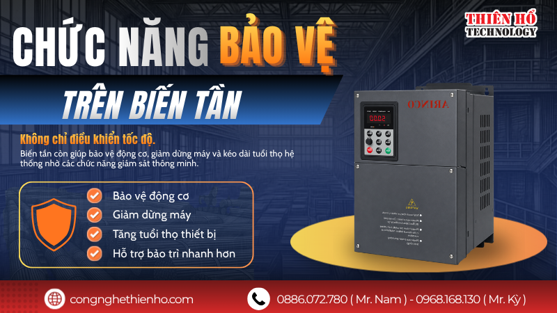 Chức năng bảo vệ trên biến tần: Ý nghĩa và cách lựa chọn phù hợp cho doanh nghiệp
