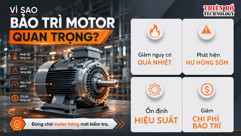 Vì sao bảo trì motor điện quan trọng hơn nhiều doanh nghiệp nghĩ?