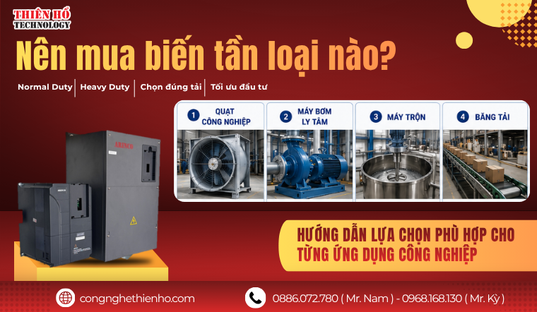 Nên mua biến tần loại nào? Hướng dẫn chọn biến tần phù hợp theo ứng dụng của công nghiệp