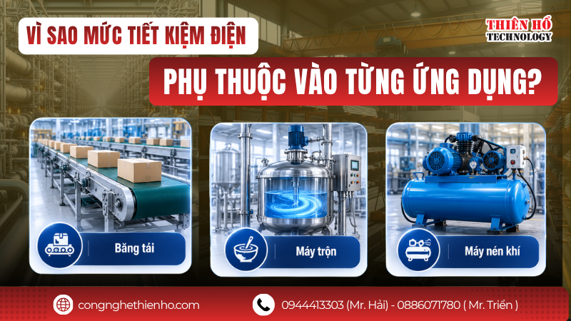 Vì sao doanh nghiệp có thể tiết kiệm bao nhiêu điện khi dùng biến tần lại phụ thuộc vào từng ứng dụng?