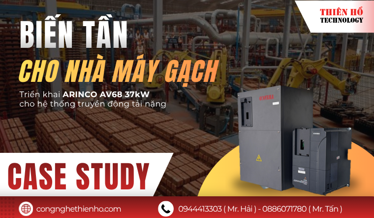 Case Study biến tần cho nhà máy gạch tại Thiên Hổ