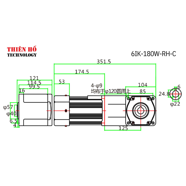 MOTOR GIẢM TỐC MINI 5IK180RGU-CF