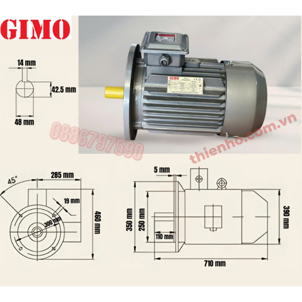 MÔ TƠ ĐIỆN 3 PHA 22KW GYE3-180M-2