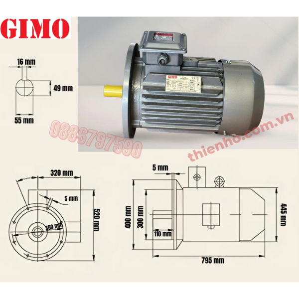 MÔ TƠ ĐIỆN 3 PHA 37KW GYE3-200L2-2