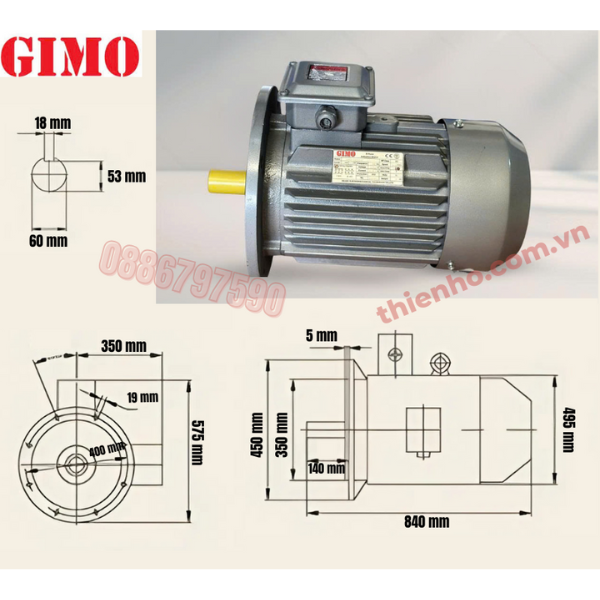 MÔ TƠ ĐIỆN 3 PHA 37KW GYE3-225S-4